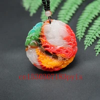 natural color jade dragon pendant necklace chinese hand carved charm jewelry accessories fashion amulet men women lucky gifts