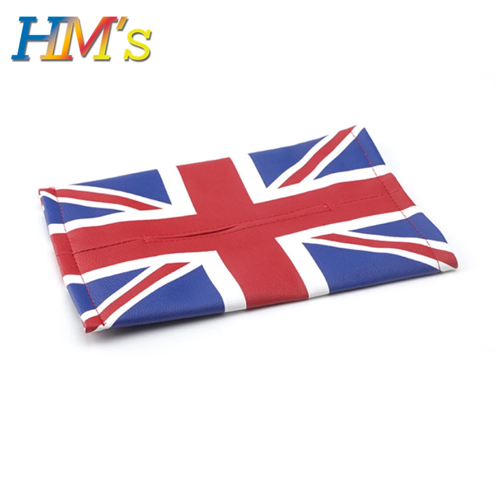 Red Union Jack Автомобильная коробка для салфеток для Mini Cooper R56 F56 F55 автомобильный контейнер тканевая сумка для Mini Countryman R60 F60 для Mini Clubman F54 - Название цвета: Red Union Jack