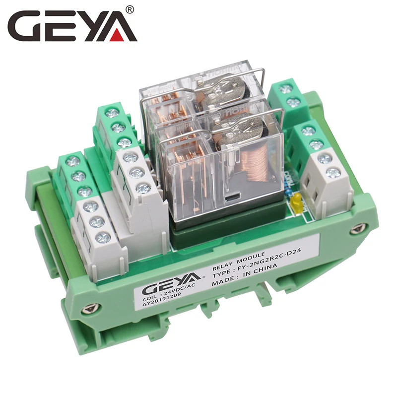 GEYA 2NG2R 2 каналов Omron Реле модуль 2NO 2NC DPDT реле ПЛК Интерфейс 12V 24V AC/DC|Реле| |