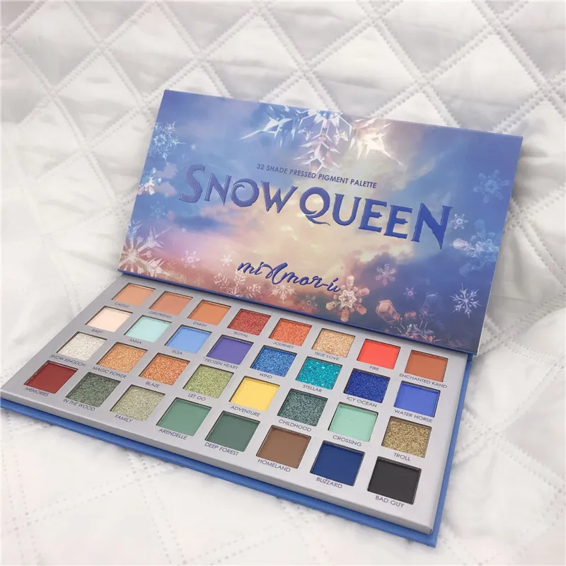 Snow Queen Glitter Eyeshadow Makeup Pallete Matte Eye shadow Palette Shimmer and Shine Powder Pigment Cosmetics | Красота и здоровье