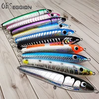 90g 120g 140g topwater handcrafted wooden lure popper baits big game sea gt popping fishing lures saltwater fishing pencil bait