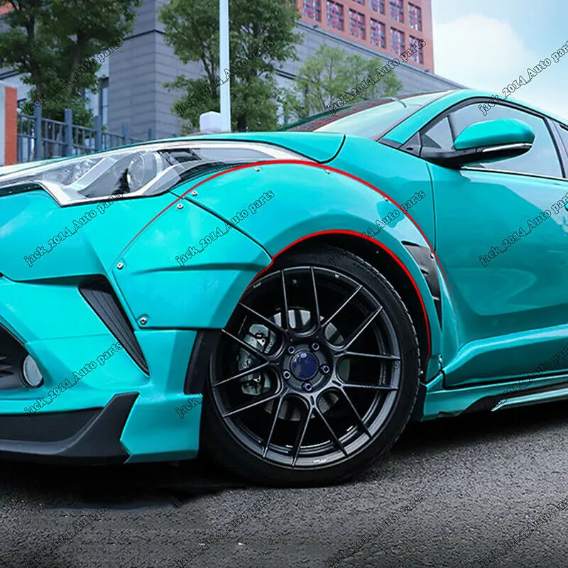 Для Toyota CHR C HR 2017 2018 ABS Брызговики отражатели колесо для бровей Неокрашенная крышка