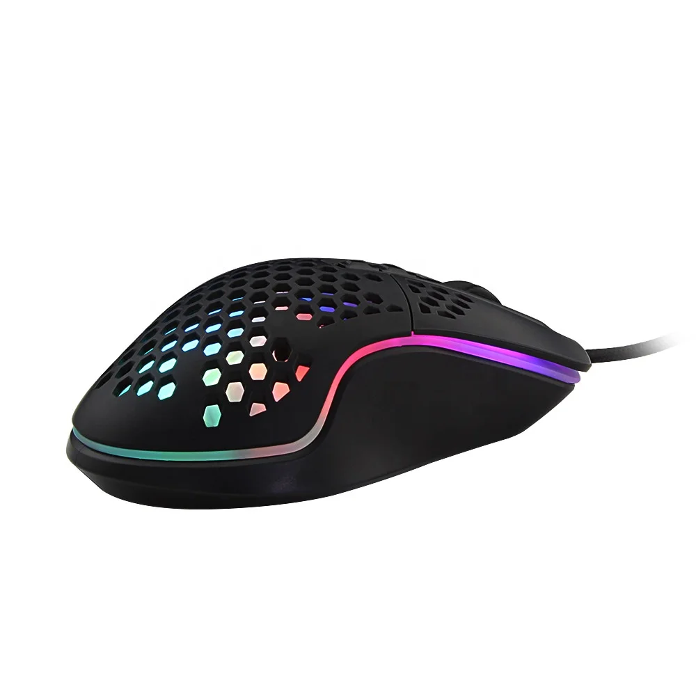 Высокая Регулируемая DPI 6400 эргономичная Проводная игровая мышь RGB светильник