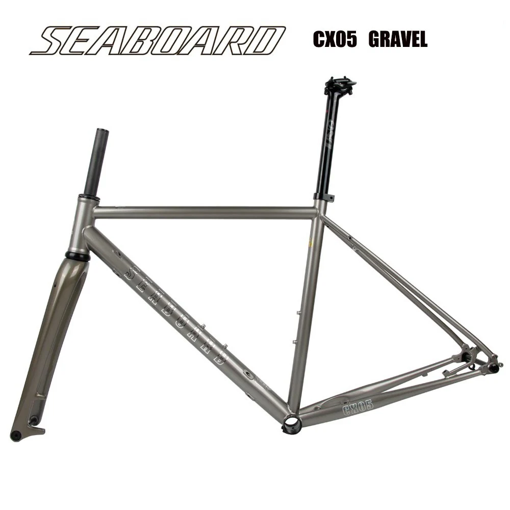 

Seaboard CX05 Tsunami Frame Road Bike Disc Brake Bike Chrome Molybdenum Steel Frame Thru Axle Gravel Bike Frameset Road Bicycle