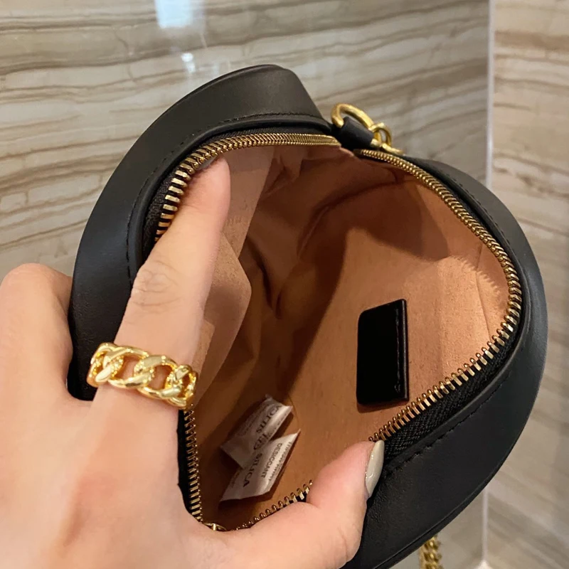 

2021 High Quality New Single Shoulder Messenger Round Bag Female Round cake bag Mini Handbag Designer handbag GG