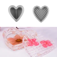 heart storage silicone molds epoxy resin mold beads container casting mould for diy crafts jewelry making decoration accessories