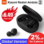 Оригинальные беспроводные наушники Xiaomi Redmi Airdots 2 TWS, игровая гарнитура с Bluetooth управлением, наушники с микрофоном Xiaomi Airdots