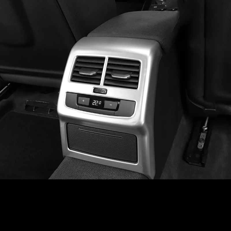 

Крышка для автомобильного подлокотника, хромированная Противоударная панель, отделка для вентиляционных отверстий для Audi A4 B9 2017 2018 2019 2020 A5 ...