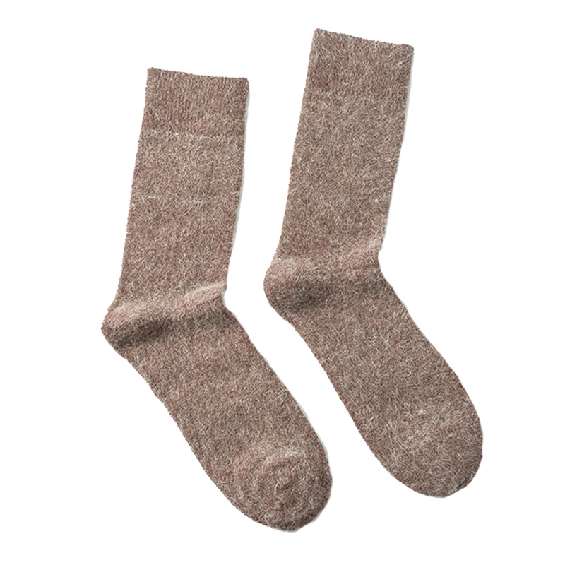 Носки мужские из шерсти Ангорского Кролика толстые брендовые длинные