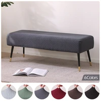 plaid stretch bench cover spandex elastic living room chair bench covers removable seat slipcover for hotel home kitchen bedroom