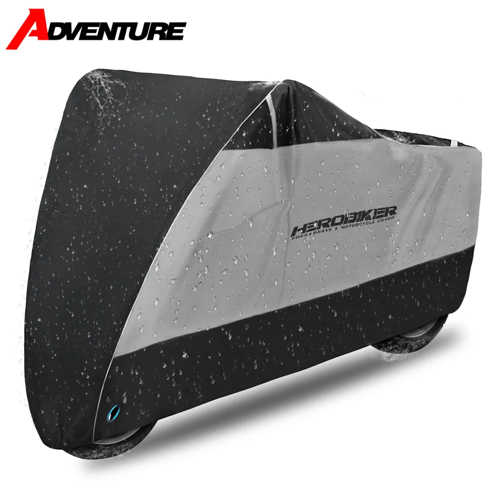 

Motorcycle Cover Waterproof Universal Outdoor Snowmobile Cover UV Protector Scooter All Season Bike Rain Dustproof Moto Cover