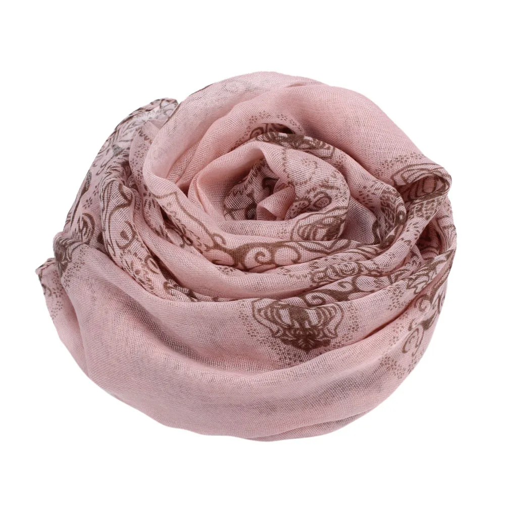 

Women Classical Print Scarf Scarves Sun Protection Gauze Kerchief Lightweight ethnic blue and white porcelain Bali yarn scarf