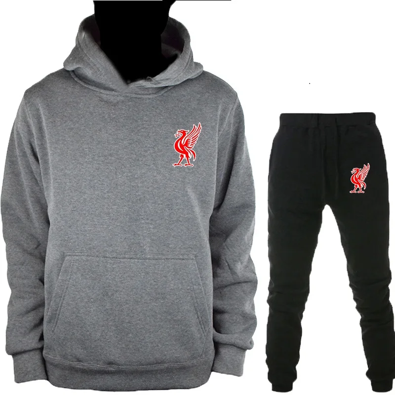 Mo Salah/толстовка с капюшоном с надписью «You'll Never Walk Alone Never Give Up Liverpool», толстовка с капюшоном, Лига Чемпионов, финал, Мадрид, хлопковые толстовки - Цвет: Gray-HeiK