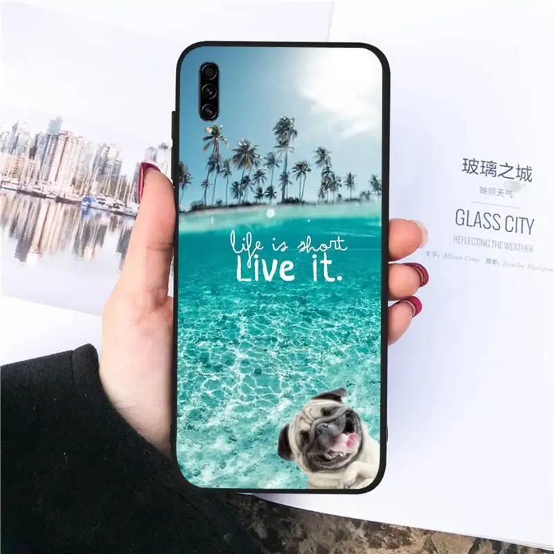 

Pug French Bulldog beach sunset Phone Case For Samsung galaxy S 21 20 10 8 A 51 71 50 21s 70 40 20 20e note 10 plus Ultra 5g fe