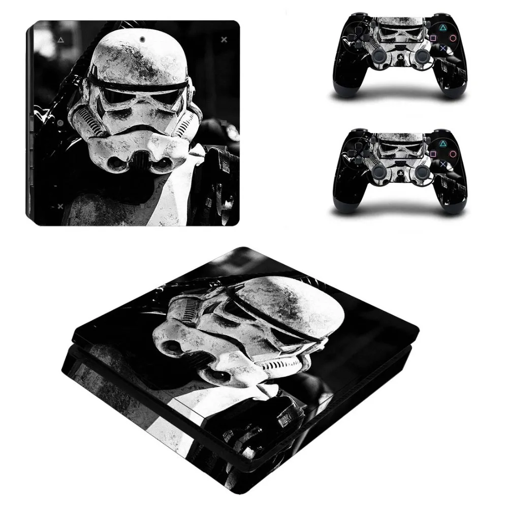 Star Wars полное покрытие лицевые панели PS4 тонкая кожа Виниловая наклейка, стикер для консоли Playstation 4 и контроллеров PS4 тонкий стикер кожи