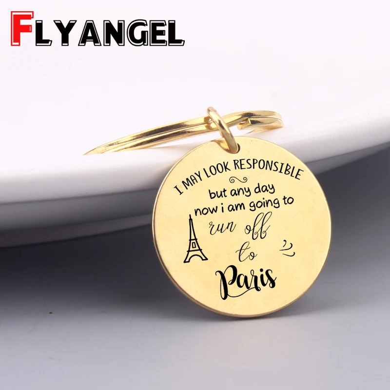 Париж Эйфелева брелоки в виде башни я могу выглядеть ответственным но любой день