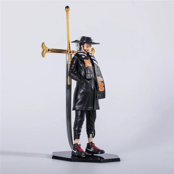 Аниме O.n.e.P.i.e.c.e. Модная уличная модная одежда Hawkeye Dracule Mihawk коробка фигуры около 22