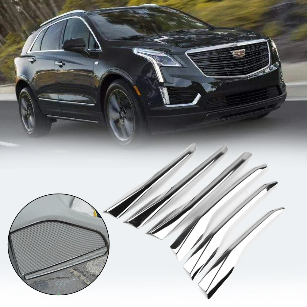 Хромированный яркий передний противотуманный светильник обшивка 6 шт. для Cadillac XT5