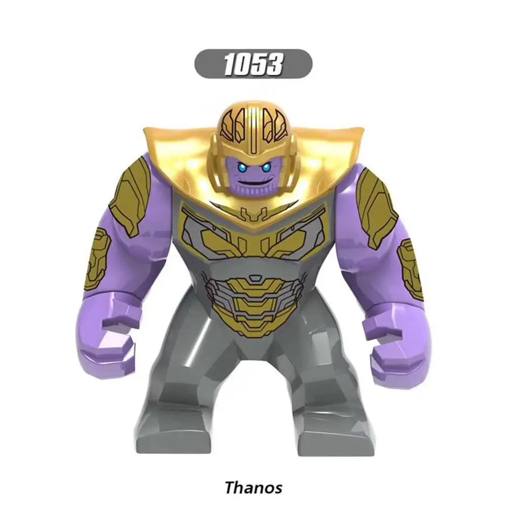 Большой размер строительный блок Мстители супер герой танос Халк Железный