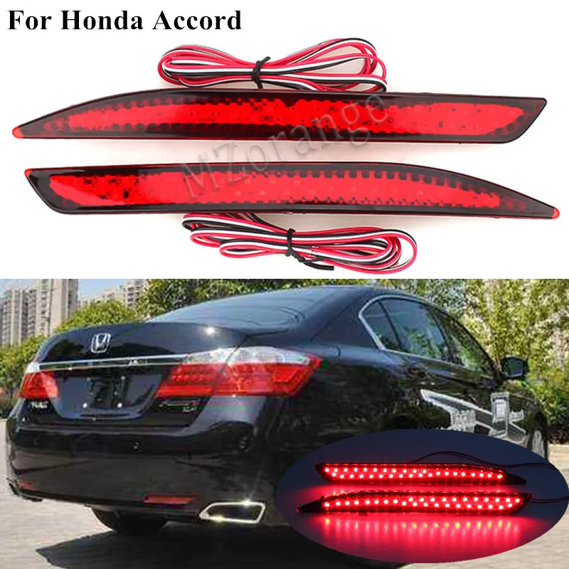 MZORANGE 1 пара светодиодный задний бампер отражатель светильник для Honda Accord 9th- ходовой Реверсивный Предупреждение ющий светильник