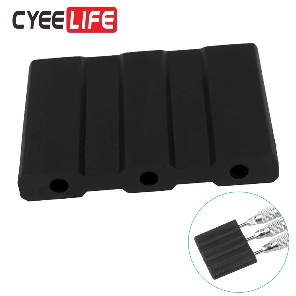 Cyeelife 10 stücke dart insert platte stichschutzkleidung dart werkzeug zubehör schwarz stahl nadel einsatz kunststoff platte – Detail 1