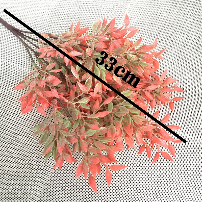 Искусственное садовое растение папоротник пластиковый 5 стеблей куст зеленый