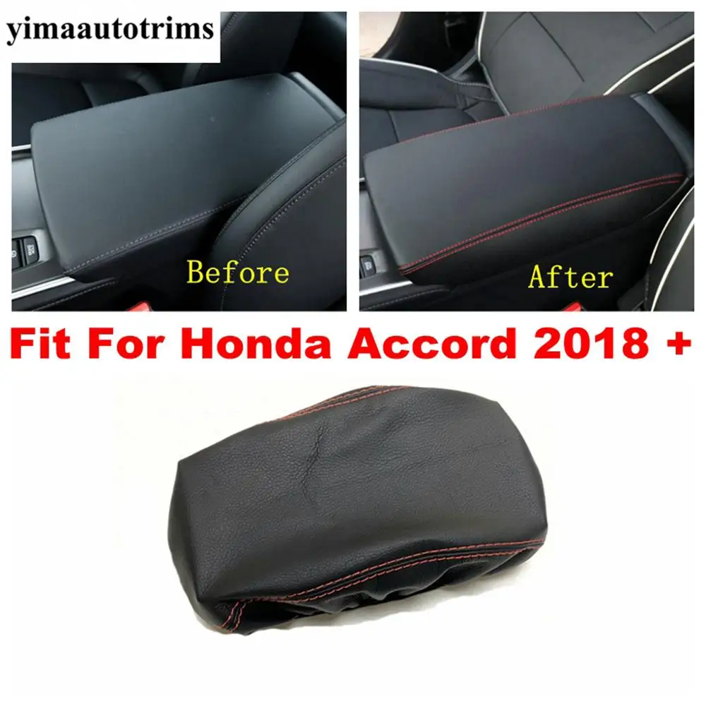 

Accessories Fit For Honda Accord 2018 2019 2020 PU Leather Armrest Holster Protective Pad Mat Interior Refit Kit