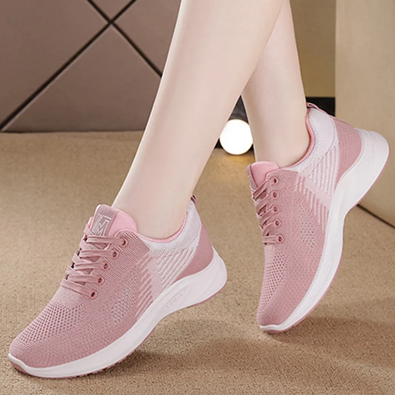 

Кроссовки женские на платформе, модная Уличная обувь, на шнуровке, удобные