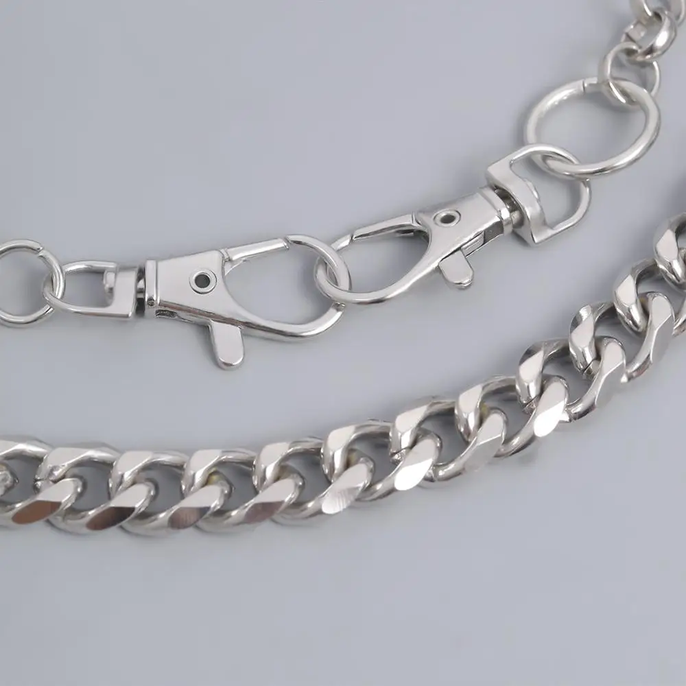 

SHIXIN 2 Pcs/Set Punk Chunky Chian Choker Necklace for Women/Men Hip Hop Short Thick Link Chains Necklaces on Neck Jewelry Gifts