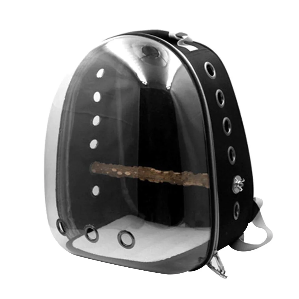 Прозрачный портативный рюкзак из ткани Оксфорд для путешествий с птицами полый