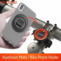 universal motorcycle mountain bike mobile phone holder bicycle moto aluminum quick mount stand mtb handlebar stem bracket