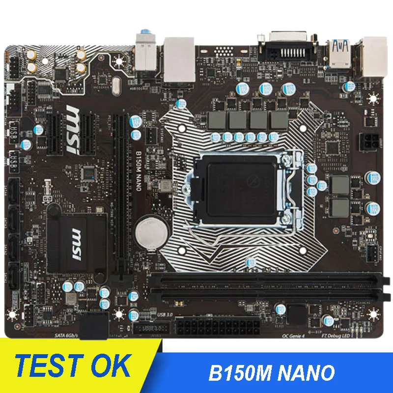 Материнская плата MSI B150M NANO Intel B150 LGA 1151 DDR3 32 ГБ Micro ATX PCI-E 3 0 SATA | Компьютеры и офис