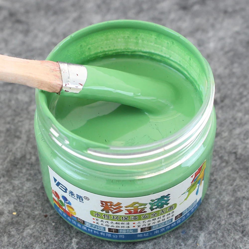 Светильник зеленая краска 100 г Экологически чистая на водной основе мебель