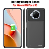 battery charger cases for xiaomi mi poco x3 battery case 6800mah portable power bank external charging case for xiaomi poco x3