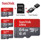 Sandisk карта памяти Micro SD, класс 10, 16 ГБ, 32 ГБ, 64 ГБ, 128 ГБ