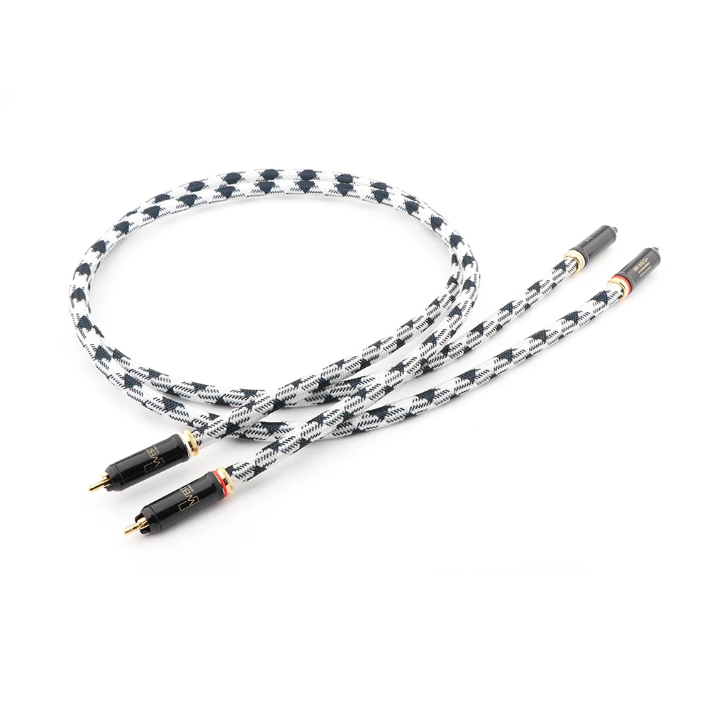 Соединительный кабель RCA ST-48B Hi-end OCC с посеребренным покрытием аудиофильский