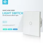 Настенный светильник ключатель света Z-wave plus, 1 канал, ZWave, беспроводной, дистанционное светильник ключатель света для Alexa, Google Home