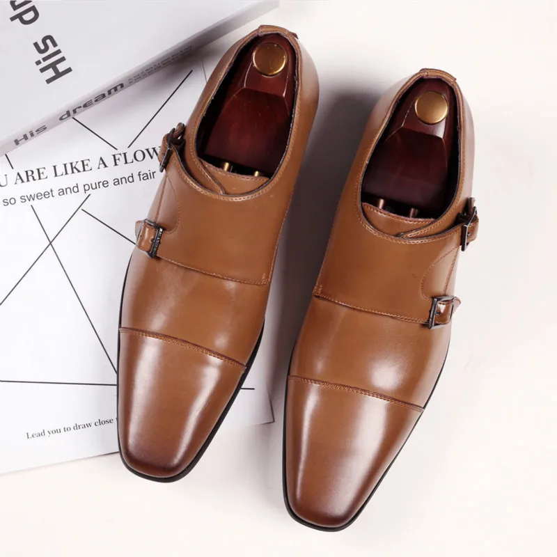 Size39-48 модные туфли с пряжкой Мужские модельные Лоферы обувь для мужчин