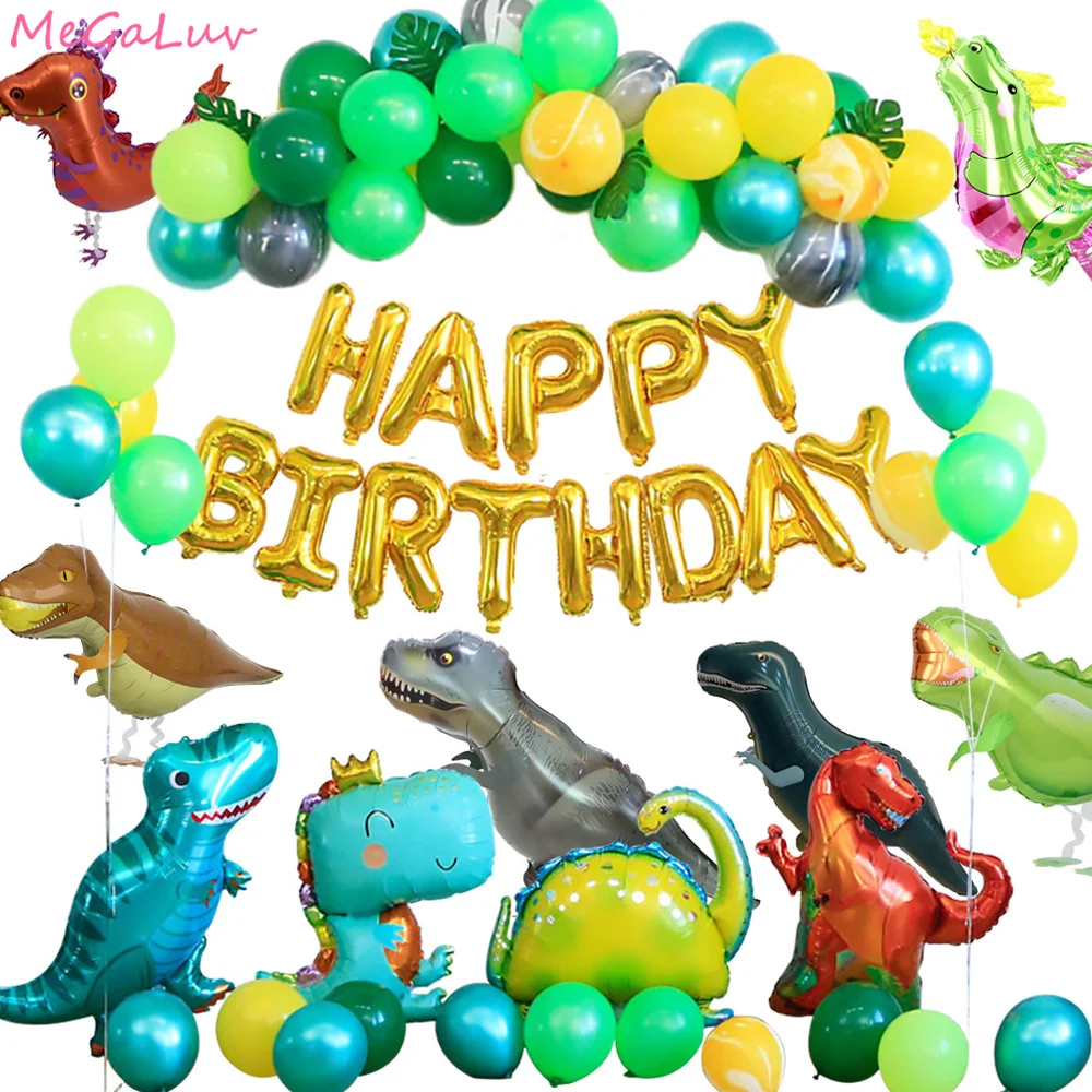 

Dinosaur Foil Balloon Jungle Safari Party Jurassic World Animal Theme Birthday Party Decoration Kids Boys Baby Shower Air Globos