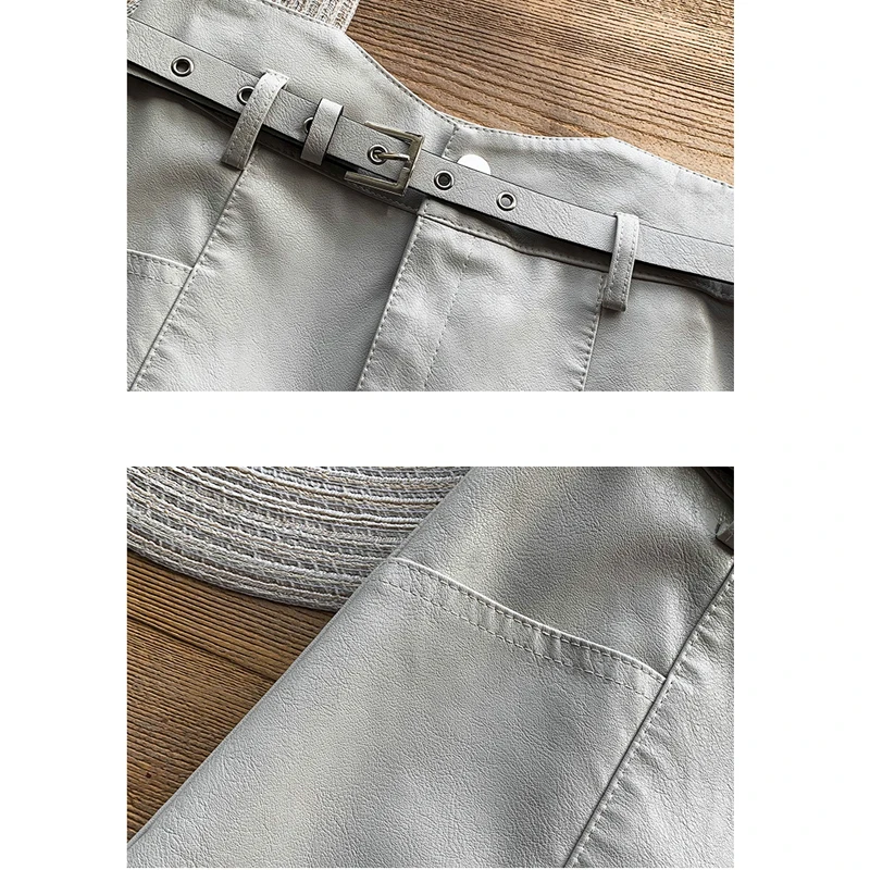 Женская Асимметричная кожаная юбка Новинка осени и зимы 2020 Сумка с высокой