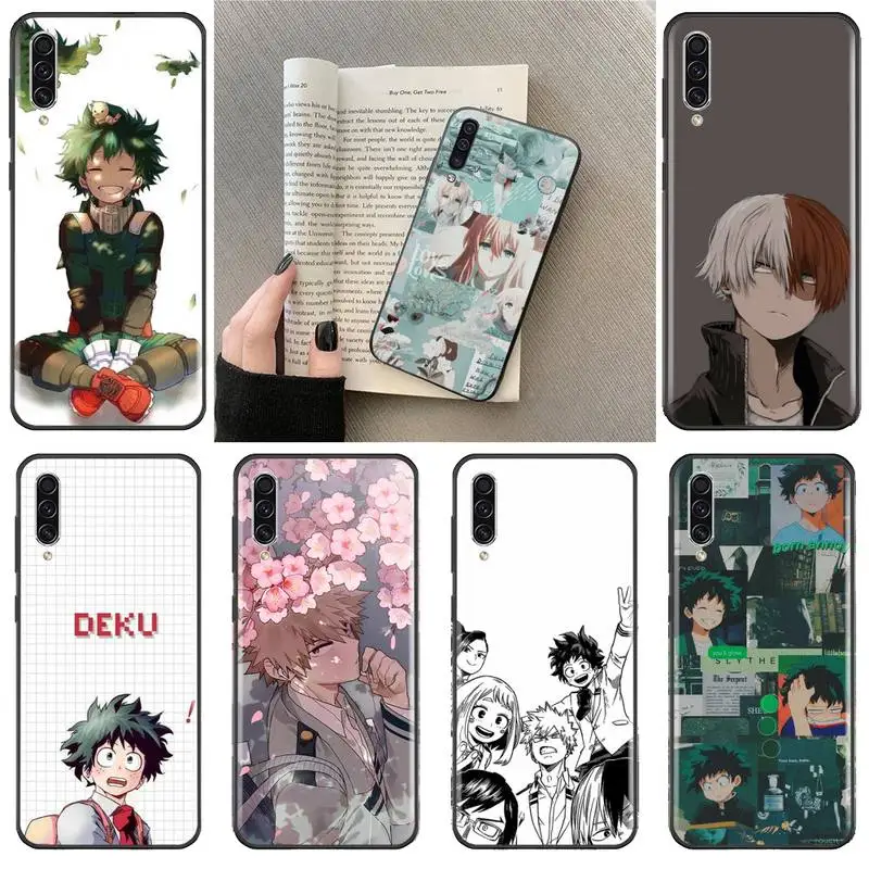 

My Hero Academia Cartoon Anime cute Cute Phone Case For Samsung A20 A30 30s A40 A7 2018 J2 J7 prime J4 Plus S5 Note 9 10 Plus