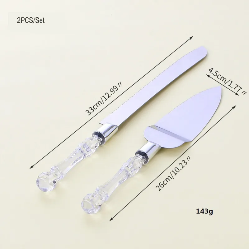 2 шт. Нержавеющая сталь торт Ножи и совок Сервировочный набор десерт пирог Fondant