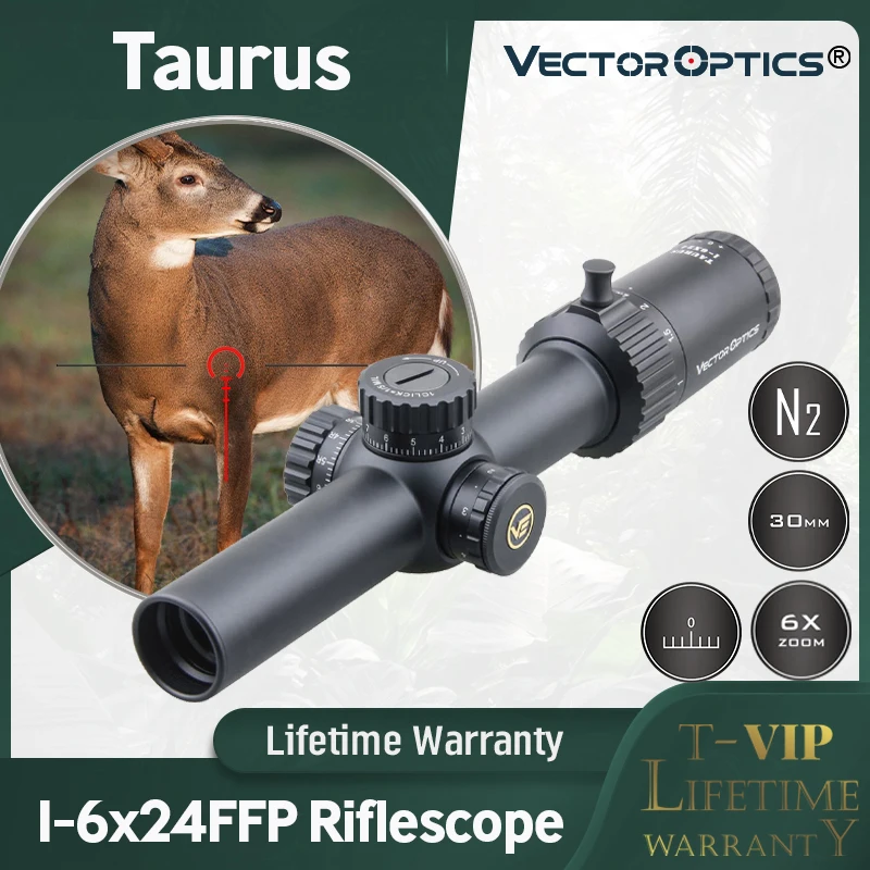 Векторная оптика Taurus 1 6x24 первый фокусный плоскостной прицел 21 градус FOV Ture One Power