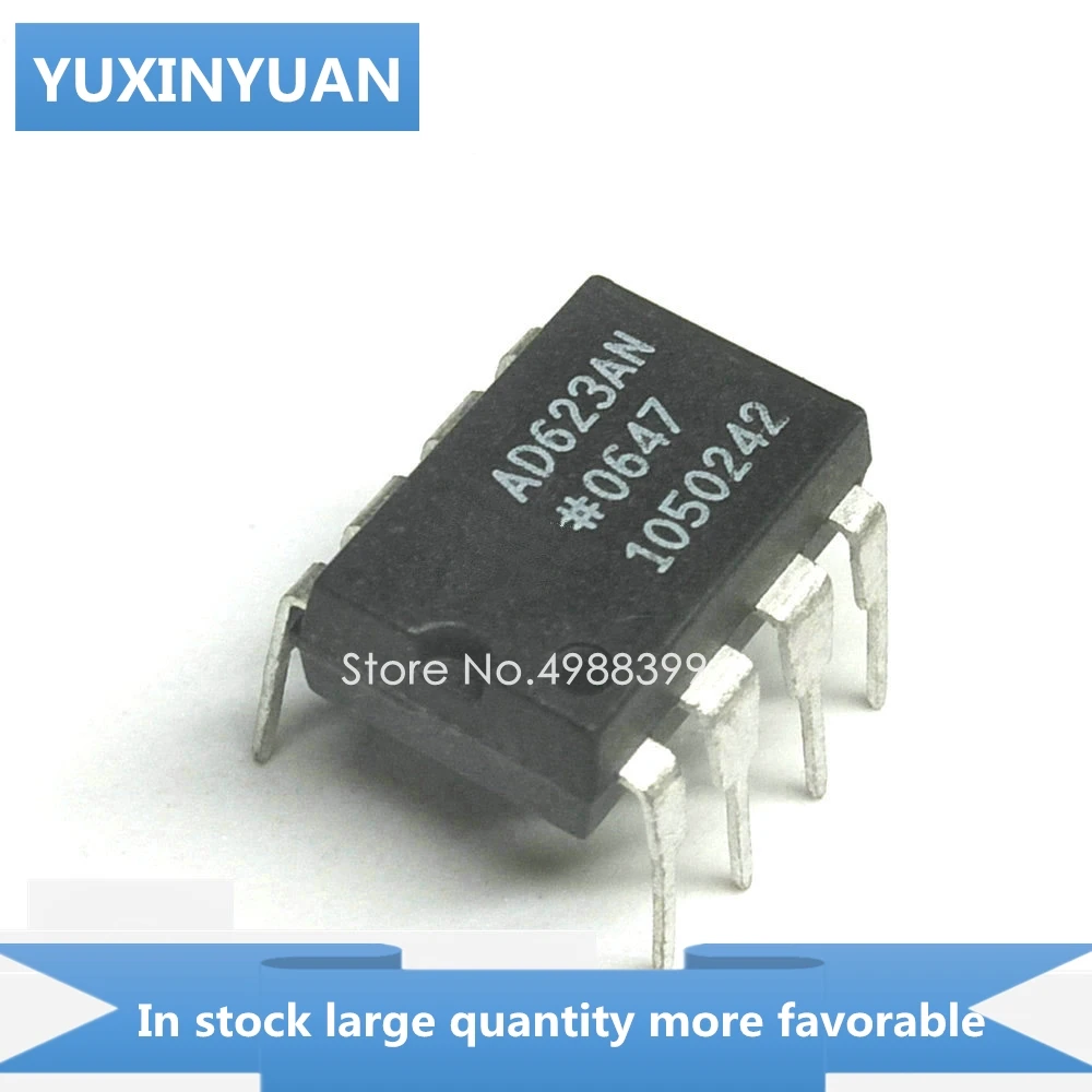 YUXINYUAN 1 шт AD623AN AD623A AD623 AD 623AN D623AN DIP8 в наличии | Электронные компоненты и