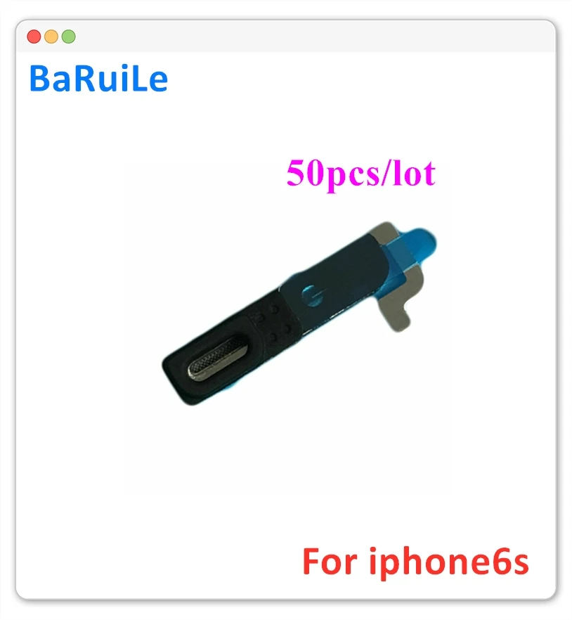 BaRuiLe 50 шт. заушники пылезащитная сетка для iphone 6 6S Plus 5c громкоговорители