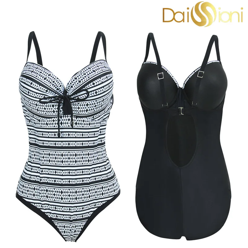 Купальные костюмы размера плюс Цельный купальник для женщин 2020 купальный костюм