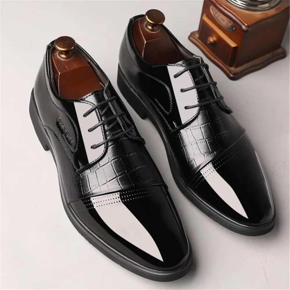 

Classic business dress pointy leather shoes men's heightened casual leather shoes luxury men shoes zapatos de hombre mens shoes
