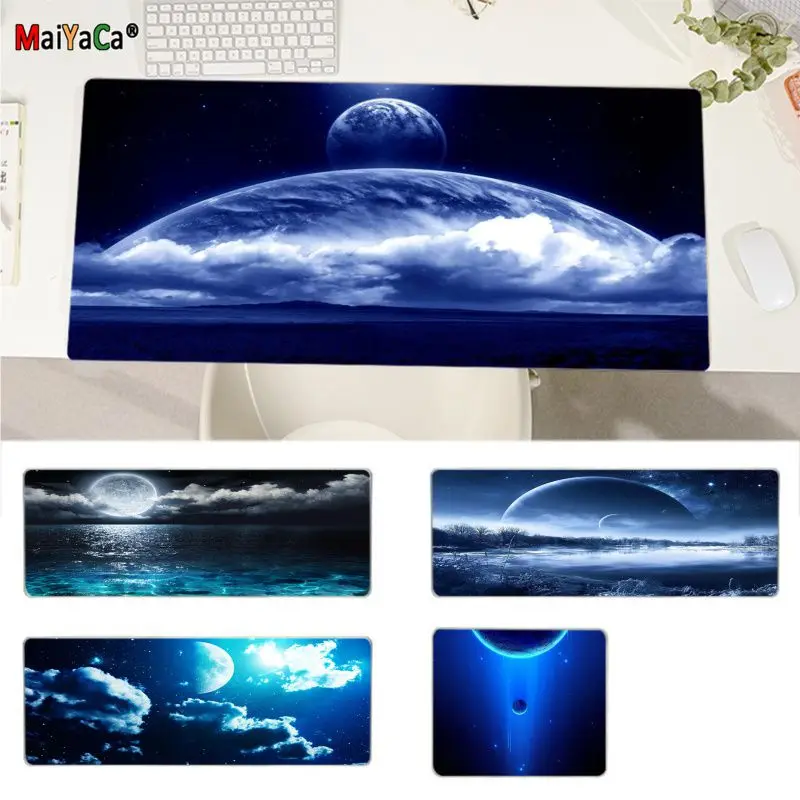 

Подарочный коврик Moon Blue Space Boy, большой игровой коврик для мыши L XL XXL, геймерский коврик для мыши, размер для клавиатуры, коврик для мыши, подар...
