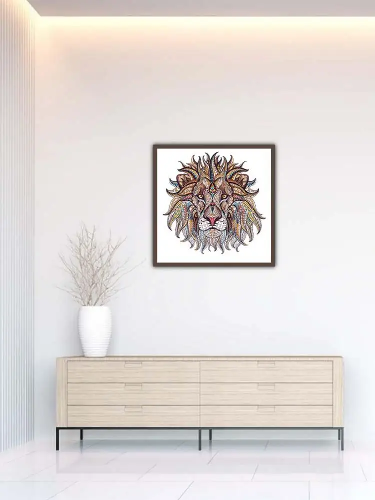 Creativity Jigsaw Puzzle High-quality Basswood Unique Lion Wolf Shape Animal Fun Game Gift For Adults Kids | Игрушки и хобби