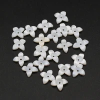 10pcs natural freshwater mother shell beads accessories white shell flower beads for making jewelry necklace accessories